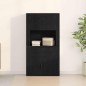 vidaXL Highboard in rovere nero 80x33x150 cm Legno ingegnerizzato