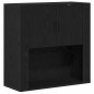 vidaXL Highboard in rovere nero 80x33x150 cm Legno ingegnerizzato
