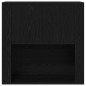 vidaXL Highboard in rovere nero 80x33x150 cm Legno ingegnerizzato