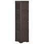 Armadietto in Plastica 40x43x164 cm Effetto Legno Marrone Armadietto in Plastica 40x43x164 cm Effetto Legno Marrone