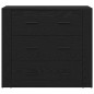 vidaXL Highboard Rovere Nero 80x33x150 cm Legno Ingegnerizzato vidaXL Highboard Rovere Nero 80x33x150 cm Legno Ingegnerizzato