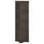 Armadietto in Plastica 40x43x164 cm Effetto Legno Marrone Armadietto in Plastica 40x43x164 cm Effetto Legno Marrone