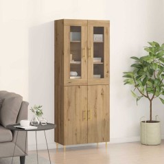vidaXL Highboard in Rovere Artigianale 69.5x34x180 cm Legno ingegnerizzato
