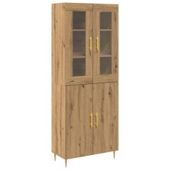 vidaXL Highboard in Rovere Artigianale 69.5x34x180 cm Legno ingegnerizzato