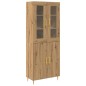 vidaXL Highboard in Rovere Artigianale 69.5x34x180 cm Legno ingegnerizzato