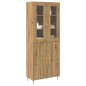 vidaXL Highboard in Rovere Artigianale 69.5x34x180 cm Legno ingegnerizzato