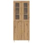 vidaXL Highboard in Rovere Artigianale 69.5x34x180 cm Legno ingegnerizzato