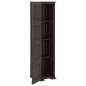 Armadietto in Plastica 40x43x164 cm Effetto Legno Marrone Armadietto in Plastica 40x43x164 cm Effetto Legno Marrone
