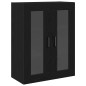 vidaXL Alto Rovere Nero 69.5x34x180 cm Legno ingegnerizzato