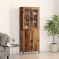 vidaXL Sideboard con Armadietto a Muro in Legno Invecchiato