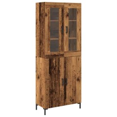 vidaXL Sideboard con Armadietto a Muro in Legno Invecchiato