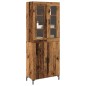 vidaXL Sideboard con Armadietto a Muro in Legno Invecchiato