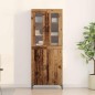 vidaXL Sideboard con Armadietto a Muro in Legno Invecchiato