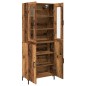 vidaXL Sideboard con Armadietto a Muro in Legno Invecchiato