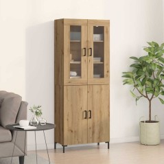vidaXL Sideboard con Mobile a Muro in Rovere Artigianale