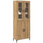 vidaXL Sideboard con Mobile a Muro in Rovere Artigianale