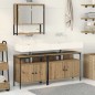 vidaXL Set di Mobili da Bagno in 3 Pezzi Rovere Artigianale Legno Ingegnerizzato