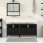 vidaXL Set di mobili da bagno 3 pezzi Rovere Nero Legno ingegnerizzato