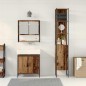vidaXL Set di mobili per bagno a 3 pezzi in legno vecchio