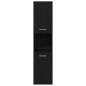 vidaXL Set di mobili per bagno in 4 pezzi rovere nero legno ingegnerizzato