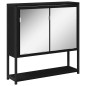 vidaXL Set di mobili da bagno 3 pezzi legno ingegnerizzato quercia nera vidaXL Set di mobili da bagno 3 pezzi legno ingegnerizzato quercia nera