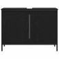 vidaXL Set di mobili da bagno 3 pezzi legno ingegnerizzato quercia nera vidaXL Set di mobili da bagno 3 pezzi legno ingegnerizzato quercia nera