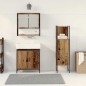 vidaXL Set di mobili da bagno 3 pezzi in legno vecchio e legno ingegnerizzato