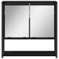 vidaXL Set di mobili da bagno 3 pezzi in legno ingegnerizzato rovere nero vidaXL Set di mobili da bagno 3 pezzi in legno ingegnerizzato rovere nero