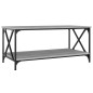 Tavolino Grigio Sonoma 100x50x45cm in Legno Multistrato e Ferro Tavolino Grigio Sonoma 100x50x45cm in Legno Multistrato e Ferro