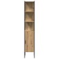 vidaXL Set di Mobili per Bagno in 3 Pezzi in Rovere Artigianale, Fatto in Legno Ingegnerizzato