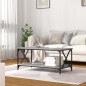 Tavolino Grigio Sonoma 100x50x45cm in Legno Multistrato e Ferro Tavolino Grigio Sonoma 100x50x45cm in Legno Multistrato e Ferro