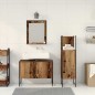 vidaXL Set di mobili per bagno 3 pezzi in legno vecchio in legno ingegnerizzato