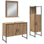 vidaXL Set di mobili da bagno 3 pezzi in legno ingegnerizzato rovere artisan