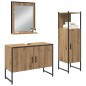 vidaXL Set di mobili da bagno 3 pezzi in legno ingegnerizzato rovere artisan