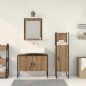 vidaXL Set di mobili da bagno 3 pezzi in legno ingegnerizzato rovere artisan