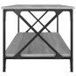 Tavolino Grigio Sonoma 100x50x45cm in Legno Multistrato e Ferro Tavolino Grigio Sonoma 100x50x45cm in Legno Multistrato e Ferro