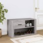 Scarpiera Grigio Sonoma 80x35x45 cm in Legno Multistrato Scarpiera Grigio Sonoma 80x35x45 cm in Legno Multistrato
