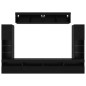 vidaXL Set di Unità TV da Muro 8 Pezzi con LED Quercia Nera Legno Ingegnerizzato