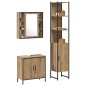 vidaXL Armadio Bagno Quercia Artigianale 33x33x185.5 cm Legno Ingegnerizzato