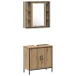 vidaXL Armadio Bagno Quercia Artigianale 33x33x185.5 cm Legno Ingegnerizzato