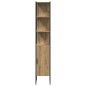 vidaXL Armadio Bagno Quercia Artigianale 33x33x185.5 cm Legno Ingegnerizzato