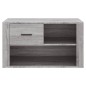 Scarpiera Grigio Sonoma 80x35x45 cm in Legno Multistrato Scarpiera Grigio Sonoma 80x35x45 cm in Legno Multistrato