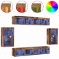 Mensola Galleggiante vidaXL 2 pz Legno Antico 40x28.5x40 cm Legno Ingegnerizzato Mensola Galleggiante vidaXL 2 pz Legno Antico 40x28.5x40 cm Legno Ingegnerizzato