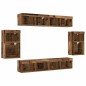 Mensola Galleggiante vidaXL 2 pz Legno Antico 40x28.5x40 cm Legno Ingegnerizzato Mensola Galleggiante vidaXL 2 pz Legno Antico 40x28.5x40 cm Legno Ingegnerizzato