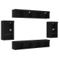 vidaXL Scaffale Flottante 2 pcs Rovere Nero 40x28,5x40 cm Legno Ingegnerizzato vidaXL Scaffale Flottante 2 pcs Rovere Nero 40x28,5x40 cm Legno Ingegnerizzato