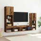 Mobile TV vidaXL con luci LED Legno invecchiato 40.5x30x102 cm Mobile TV vidaXL con luci LED Legno invecchiato 40.5x30x102 cm