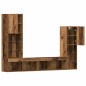 Mobile TV vidaXL con luci LED Legno invecchiato 40.5x30x102 cm Mobile TV vidaXL con luci LED Legno invecchiato 40.5x30x102 cm