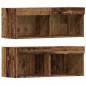 Mobile TV vidaXL con luci LED Legno invecchiato 40.5x30x102 cm Mobile TV vidaXL con luci LED Legno invecchiato 40.5x30x102 cm