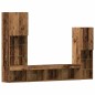 Mobile TV vidaXL con luci LED Legno invecchiato 40.5x30x102 cm Mobile TV vidaXL con luci LED Legno invecchiato 40.5x30x102 cm