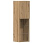 Mobile TV vidaXL con luci LED Rovere Artigianale 40.5x30x102 cm Mobile TV vidaXL con luci LED Rovere Artigianale 40.5x30x102 cm